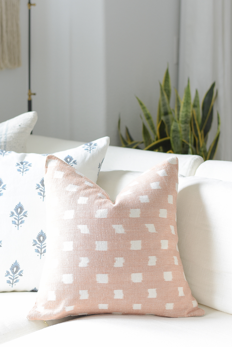 Light & Airy Spring Living Room Tour - Spring Pillow Collection