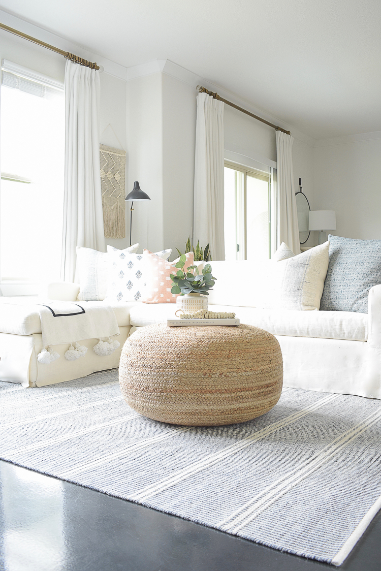 Spring Living Room tour - juste pouf CB2 - large 