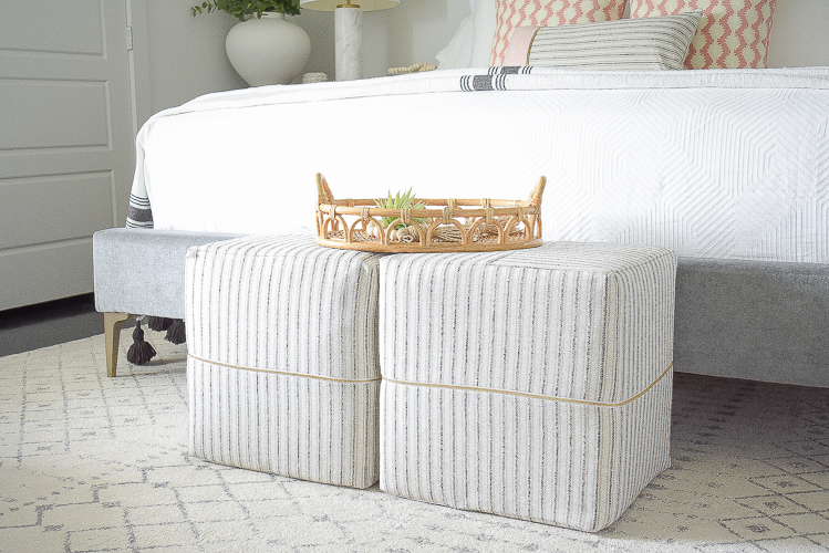 Styled for the season spring tour - tonic living cubes, ottomans 16x16