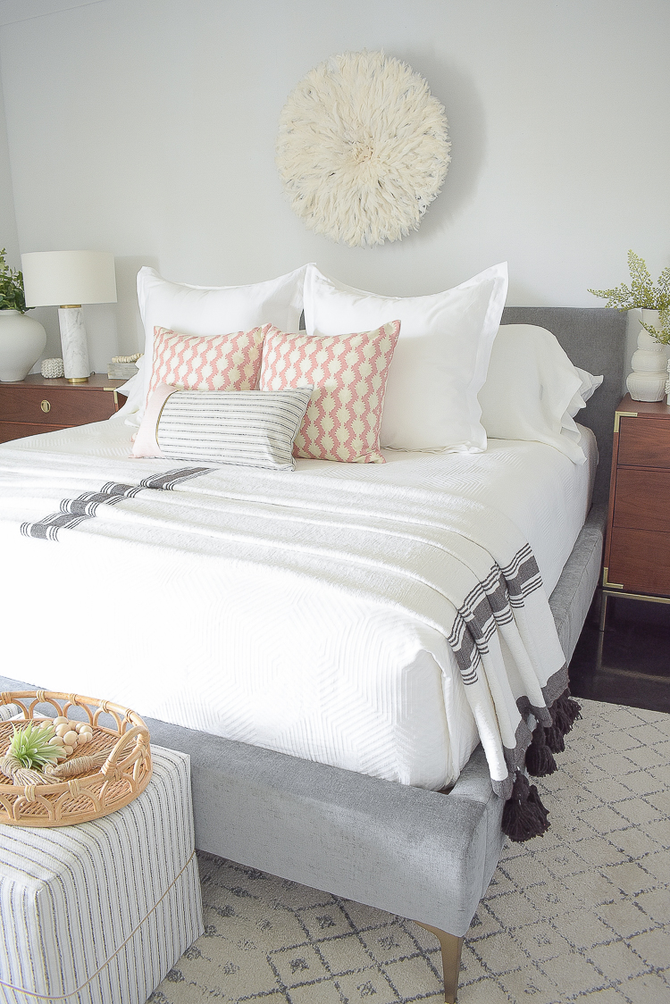 Styled for the season spring tour - boho chic bedroom 