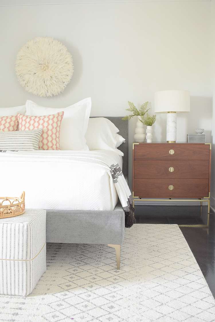 Styled for the season spring home tour - boho chic bedroom