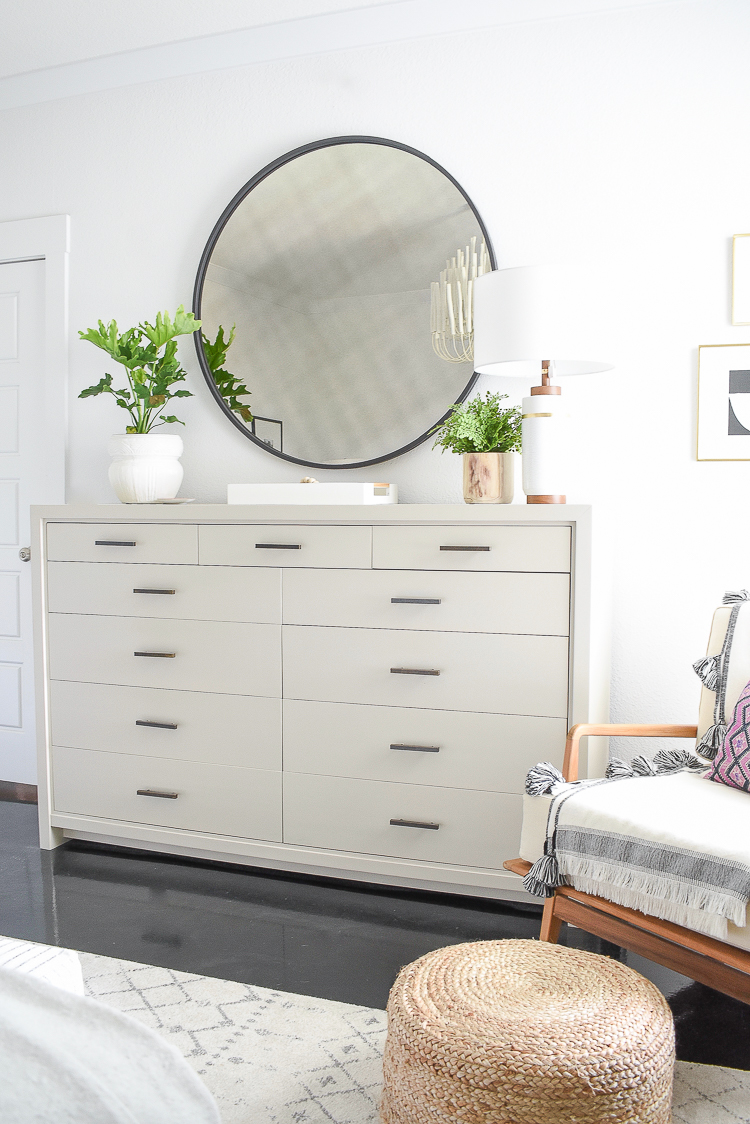 Styled for the season spring tour - oversized dresser - how to decorate your dresser