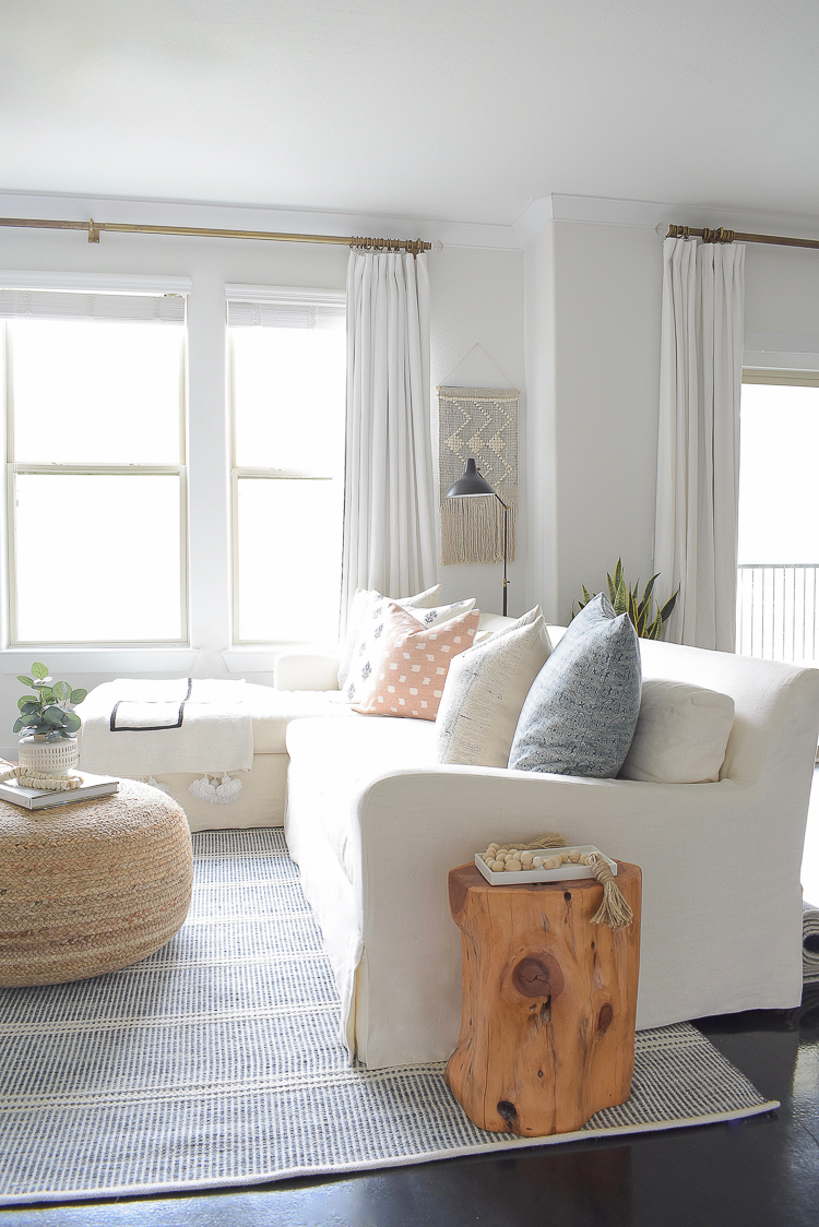Light & Airy Spring Living Room Tour