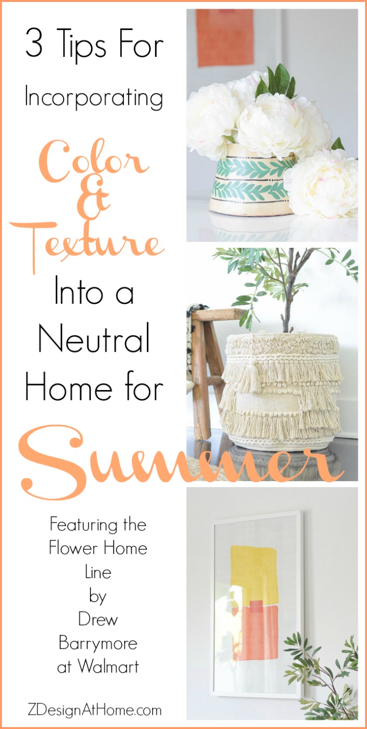 3 Tips For Incorporating Color & Texture Into A Neutral Summer Home