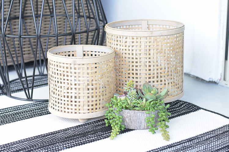 Tips For Creating A Relaxing Outdoor Space This Summer + A Patio Tour - rattan lanterns 