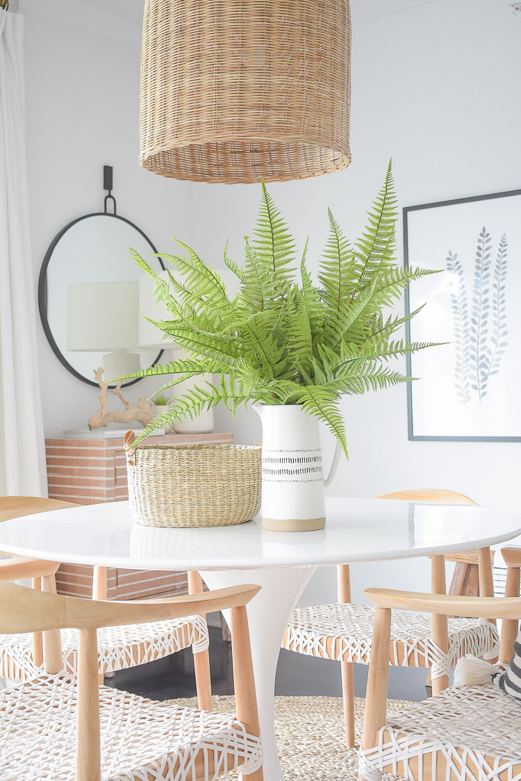 Tips for adding natural summer decor + a dining room tour