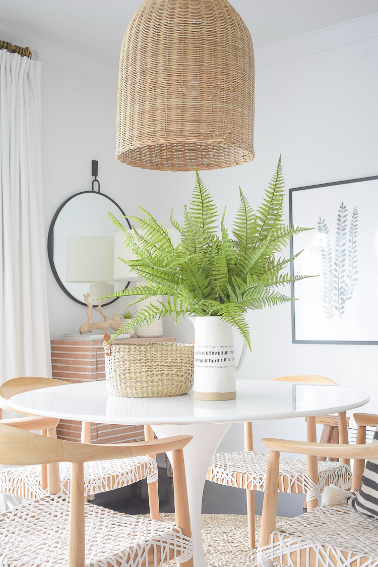 Tips for adding natural summer decor + a dining room tour