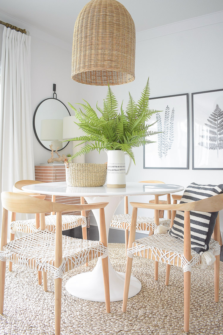 Tips for adding natural summer decor + a dining room tour