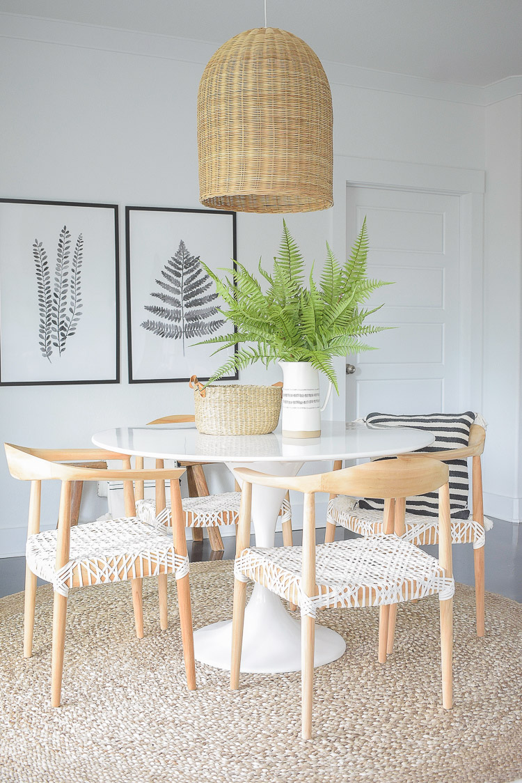 Tips for adding natural summer decor + a dining room tour