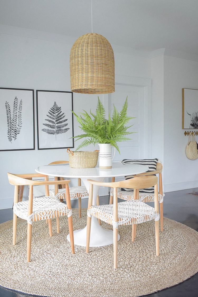 Tips for adding natural summer decor + a dining room tour