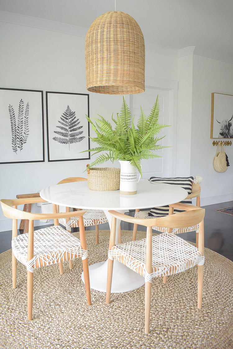 Tips for adding natural summer decor + a dining room tour