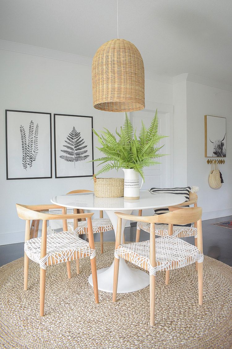 Tips for adding natural summer decor + a dining room tour