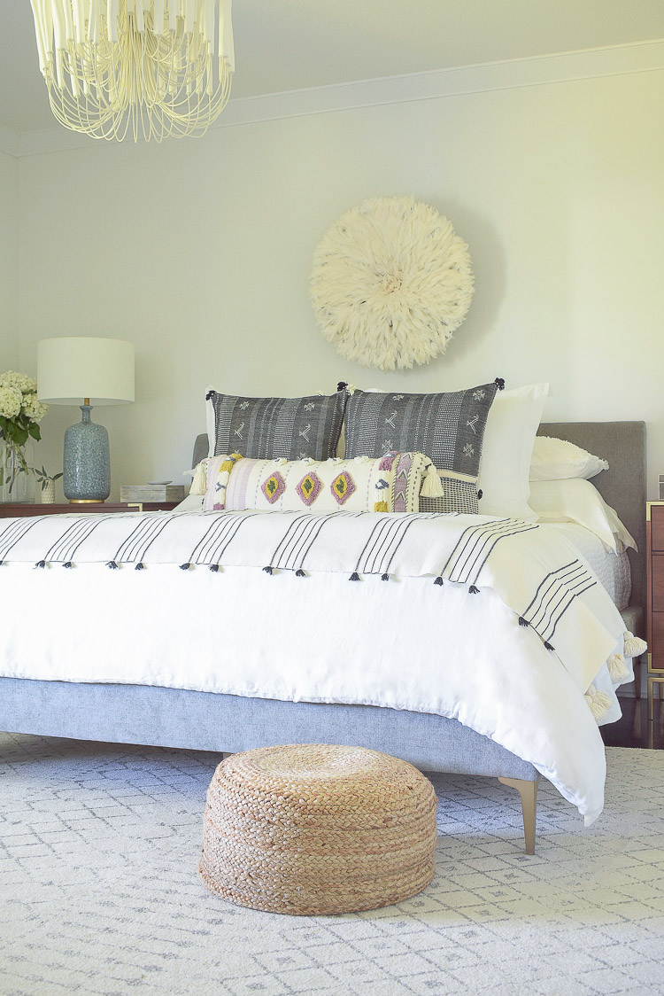 Zdesign At Home - Boho chic summer bedroom tour