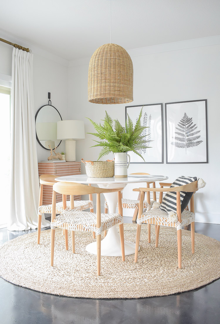 Tips for adding natural summer decor + a dining room tour