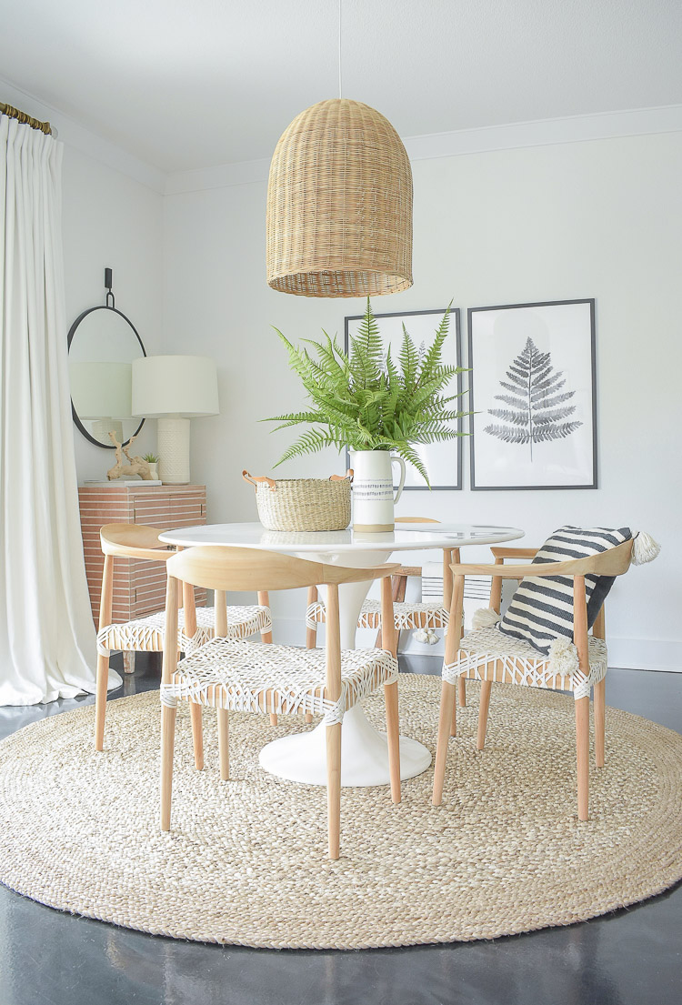 Tips for adding natural summer decor + a dining room tour