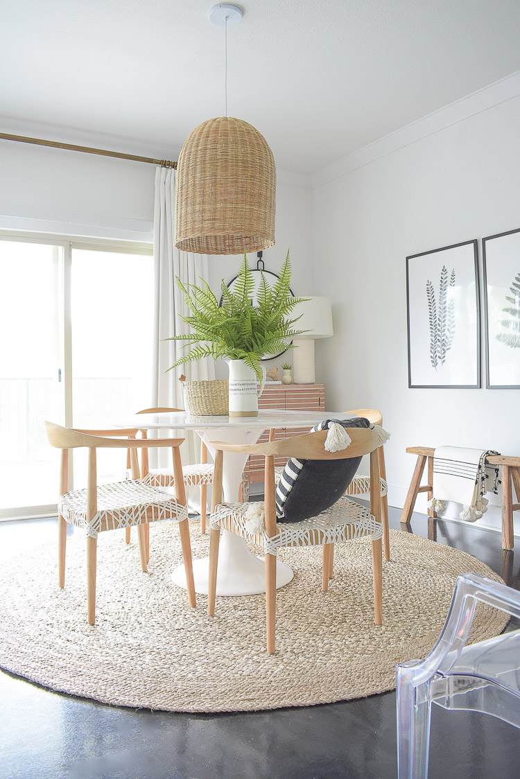 Tips for adding natural summer decor + a dining room tour