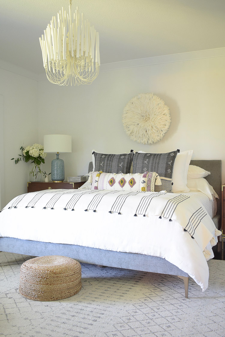 Zdesign At Home - Boho chic summer bedroom tour 