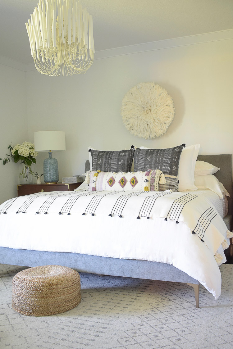 Zdesign At Home - Boho chic summer bedroom tour