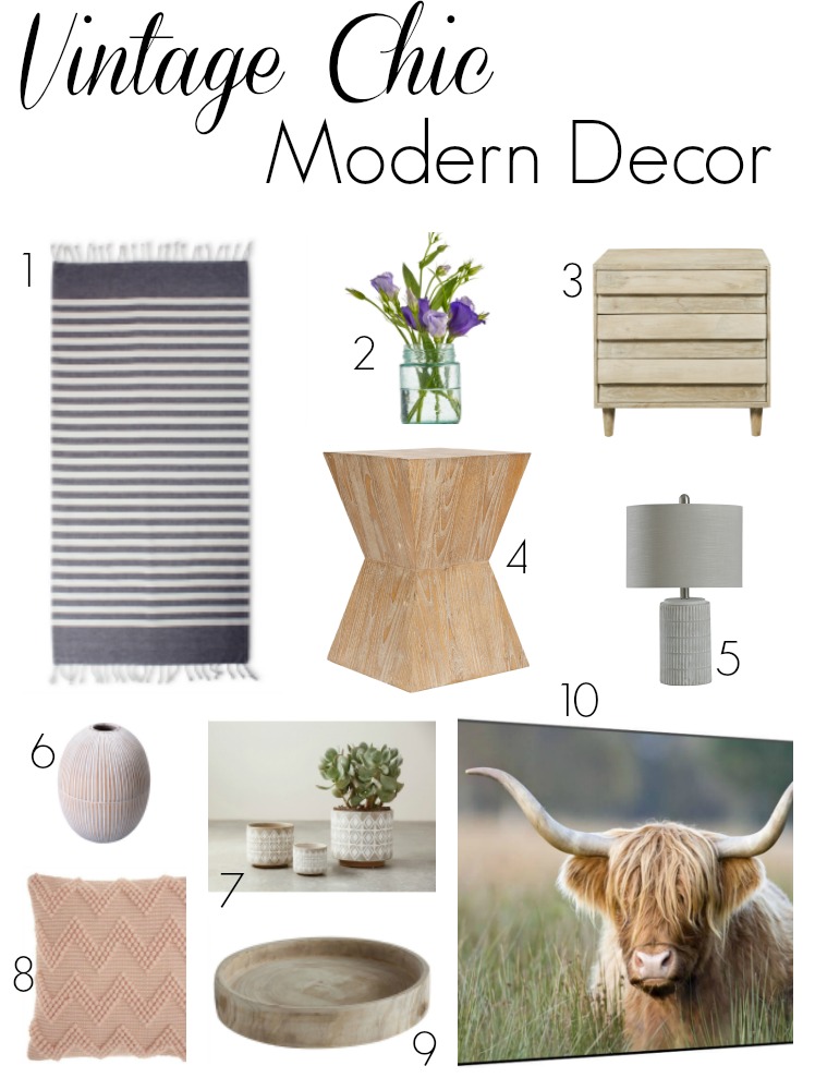 Vintage Chic Modern Home Decor 