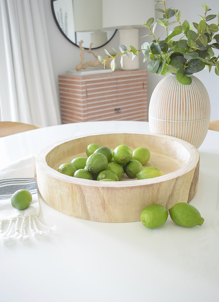 Vintage Chic Decor Done Modern - Wooden carved tray / bowl