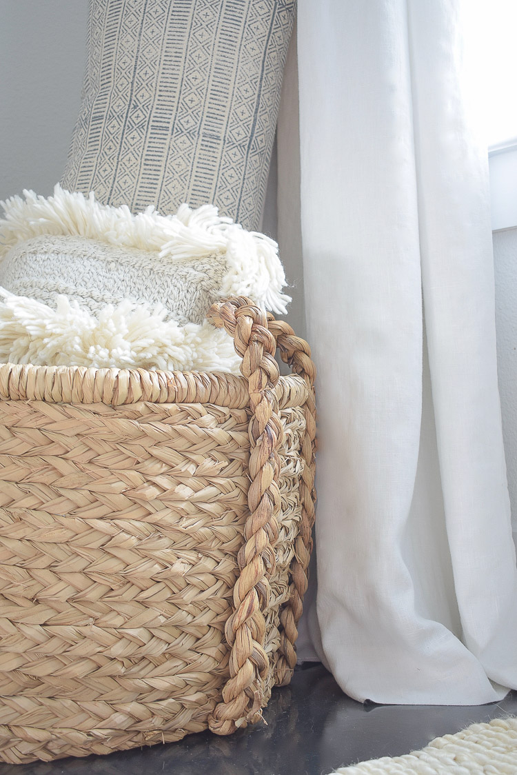 YDxl Hand-knit Woven Thread Thick Basket Blanket Braided DIY