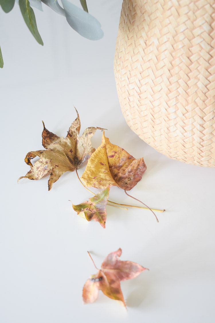 A textured fall home tour - fall dining room tour 