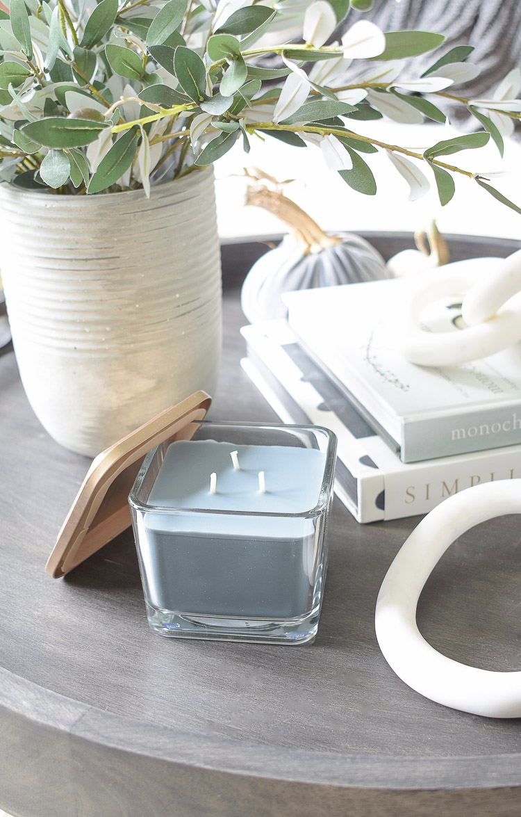 Chunky Wovens for Fall - Dark and Moody 3 Wick Candle 