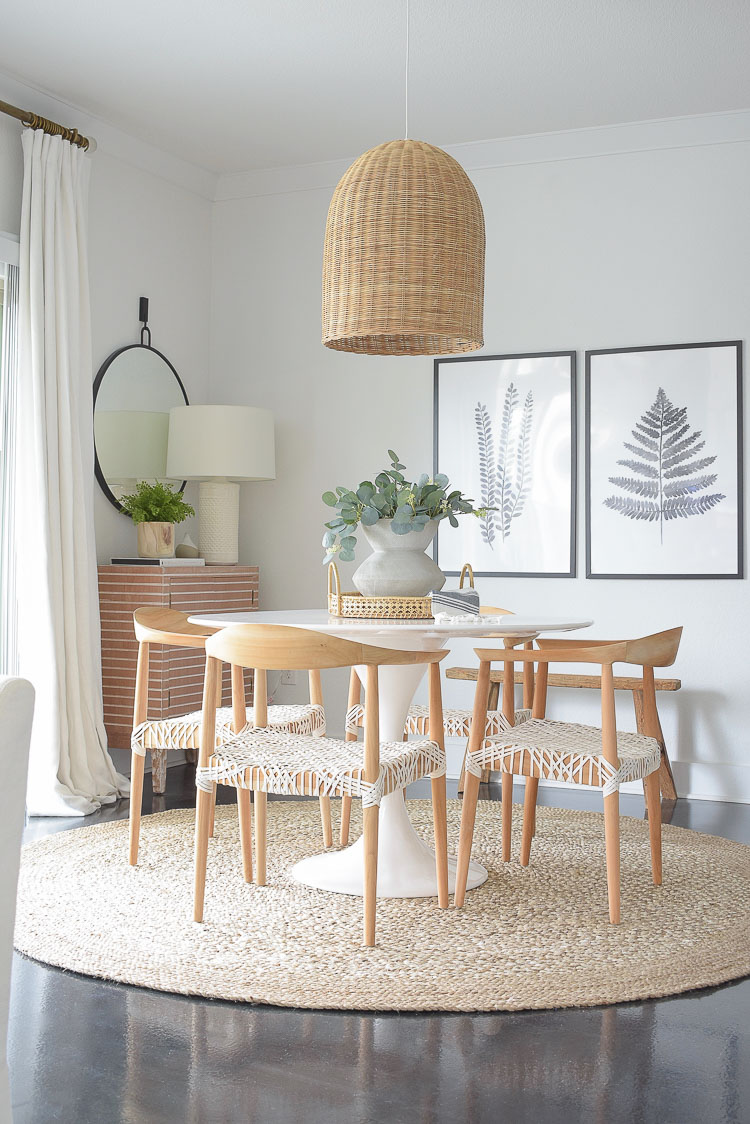 Winter Home Tour - Boho Chic Dining Room