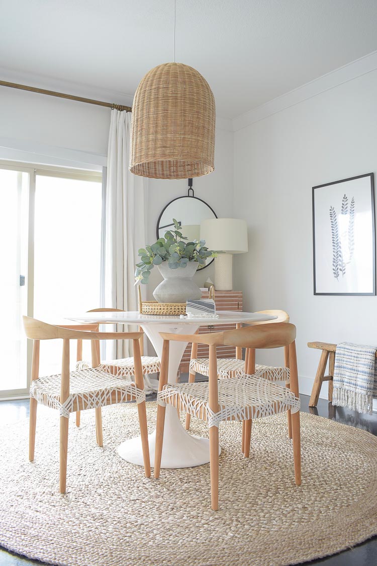 Winter Home Tour - boho chic dining room 