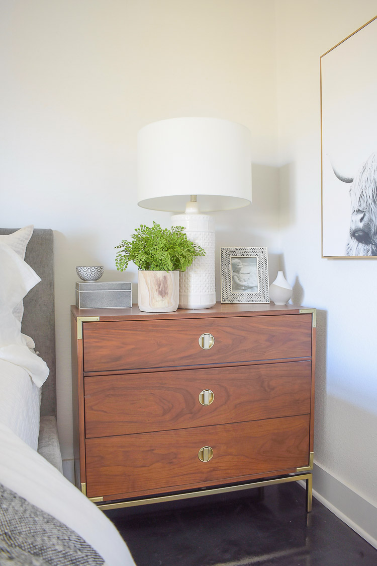 black white boho chic spring bedroom tour