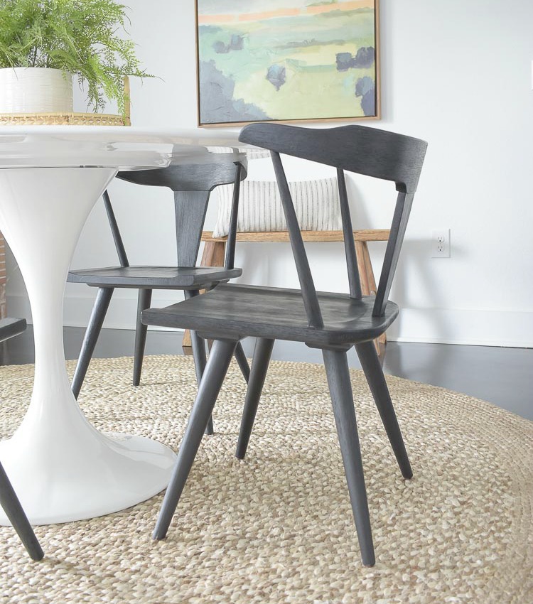 New Black Dining Chairs + Spring Dining Room Tour