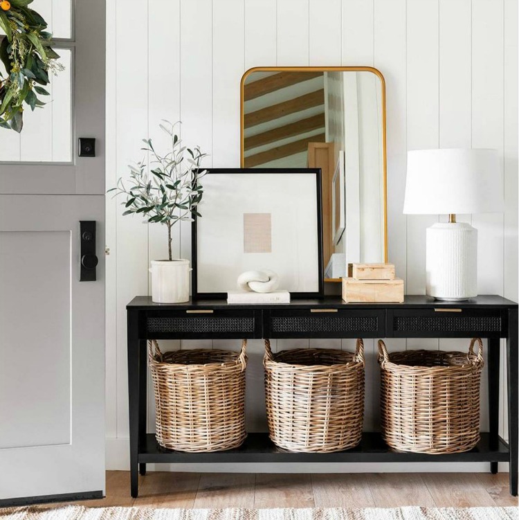 Studio McGee Styled Cane Front Console Table for Target