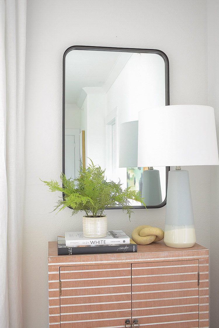 Black rectangular mirror from Studio McGee for Target