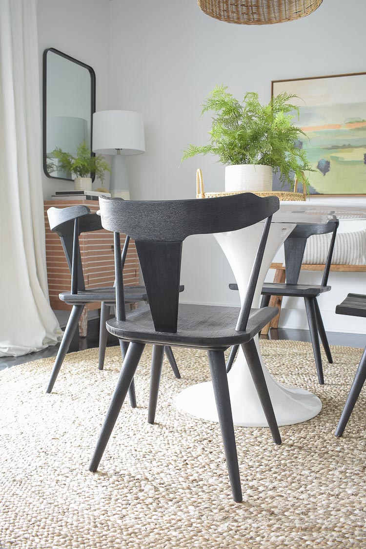 New Black Dining Chairs + Spring Dining Room Tour | ZDesign At Home