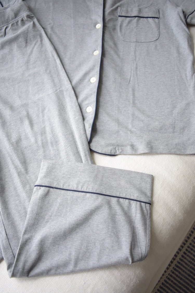 jcrew cotton gray loungewear pjs