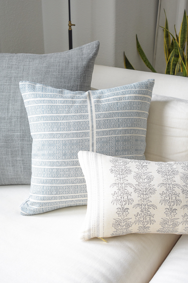 How to decorate for summer - Magee and co styled pillows 