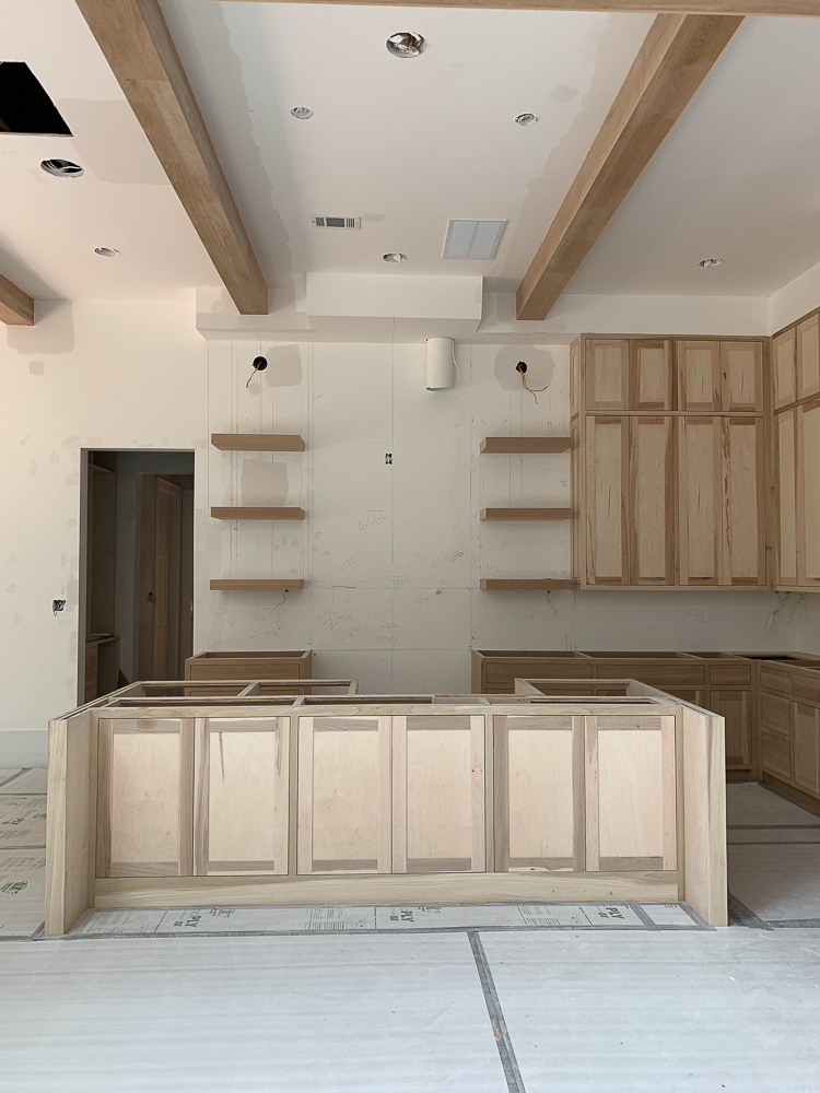 modern farmhouse under construction 