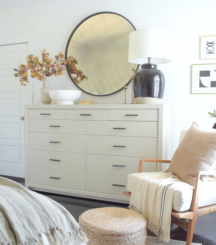 Layered, Neutral Fall Bedroom Tour