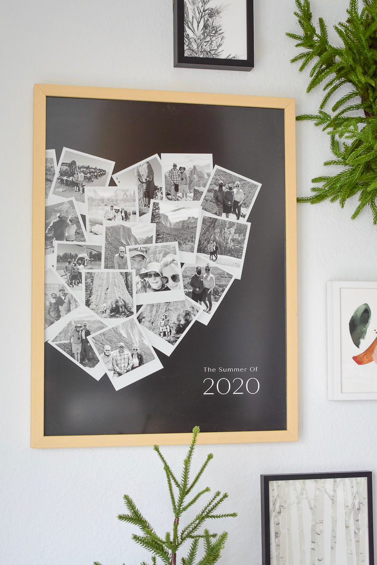 UV-Plexi Glass & Archival Materials - Organize your photos in one heart shaped collage