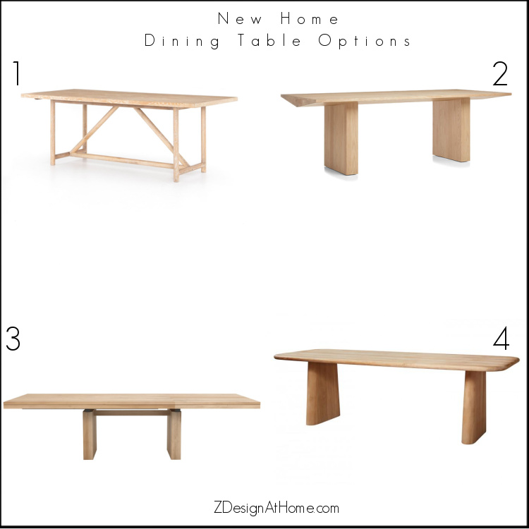 zdesign at home modern farmhouse dining table options 