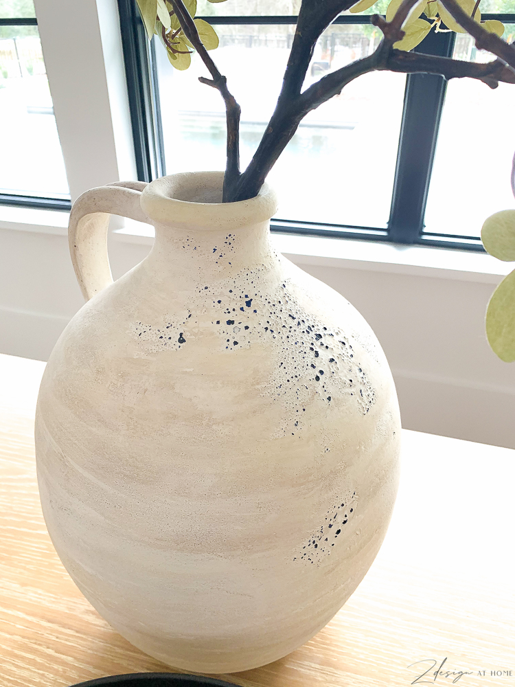 Hand painted olive jug