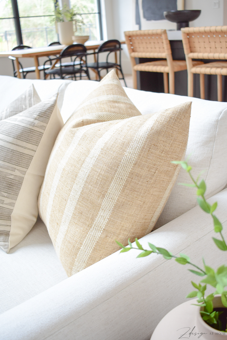 spring pillow refresh with modern farmhouse pillows 