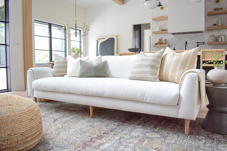 McGee & Co Sofa Review - Hale sofa in alabaster crypto fabric
