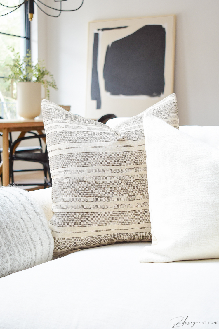 brown seville pillow - brown patterned boho pillow 