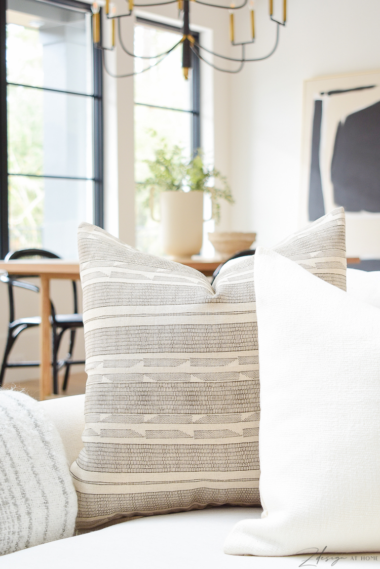 Brown Boho Pillow - how to style your sofa pillows 