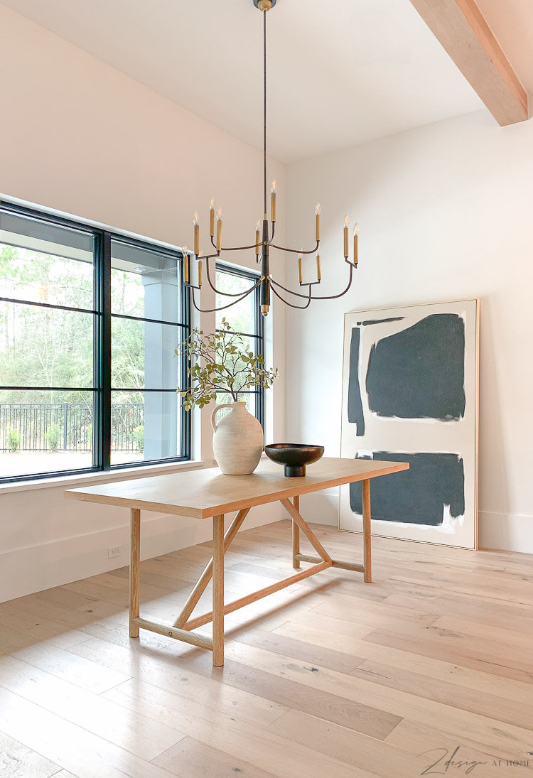 Dining room progress - modern farmhouse dining room design