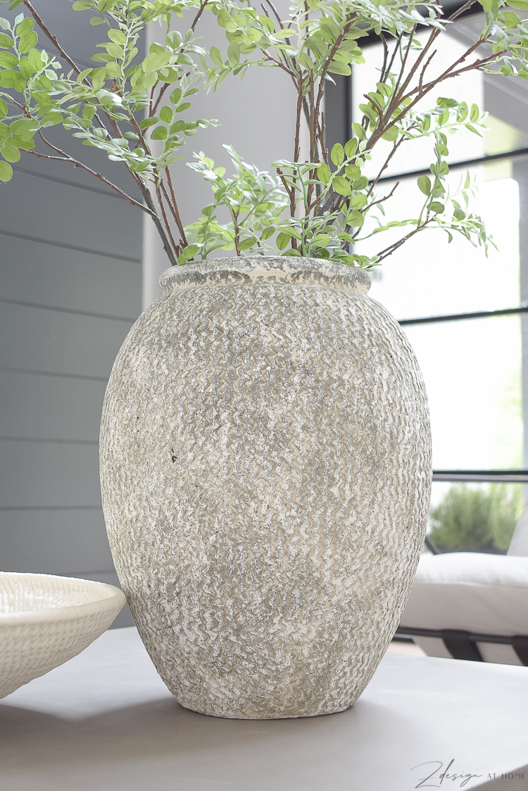 large gray textured vase from Wayfair 