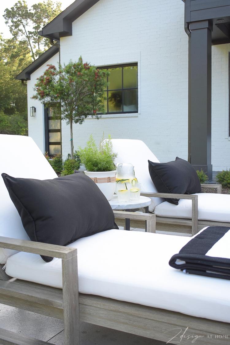 black lumbar outdoor pillows from Walmart Home 