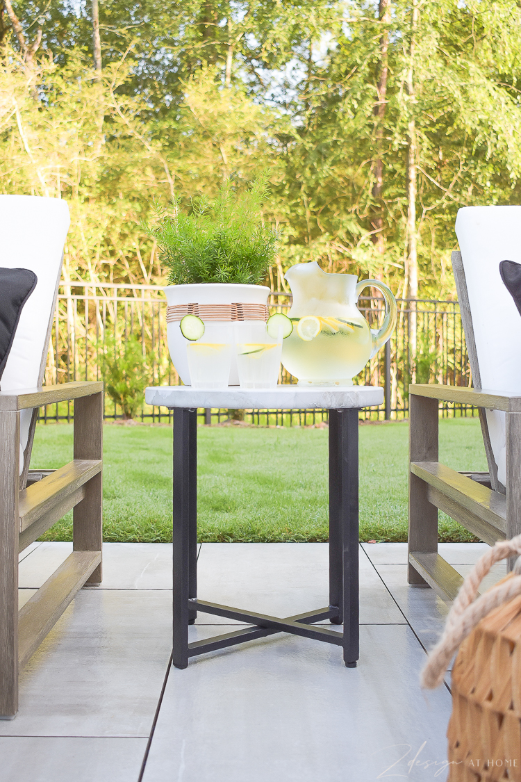 outdoor side table from walmart home 