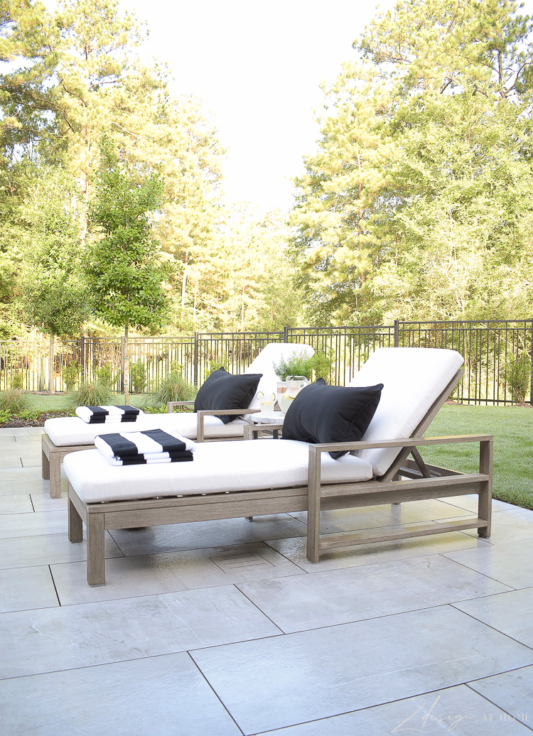 Walmart home ideas for outdoor patio styling in black and white